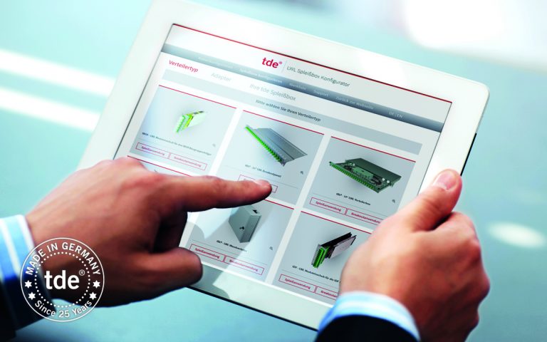 Optical splice enclosures configurator by tde: Visualization ensures selection safety