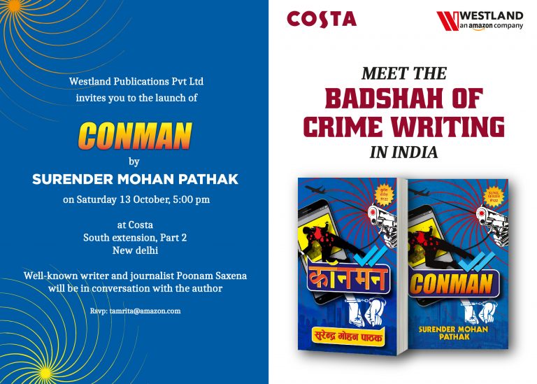 Surender Mohan Pathak to launch his book- Conman in Delhi