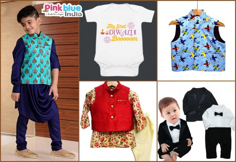 PinkBlueIndia Unveils the New Diwali 2018 Boys Diwali Festival Dresses