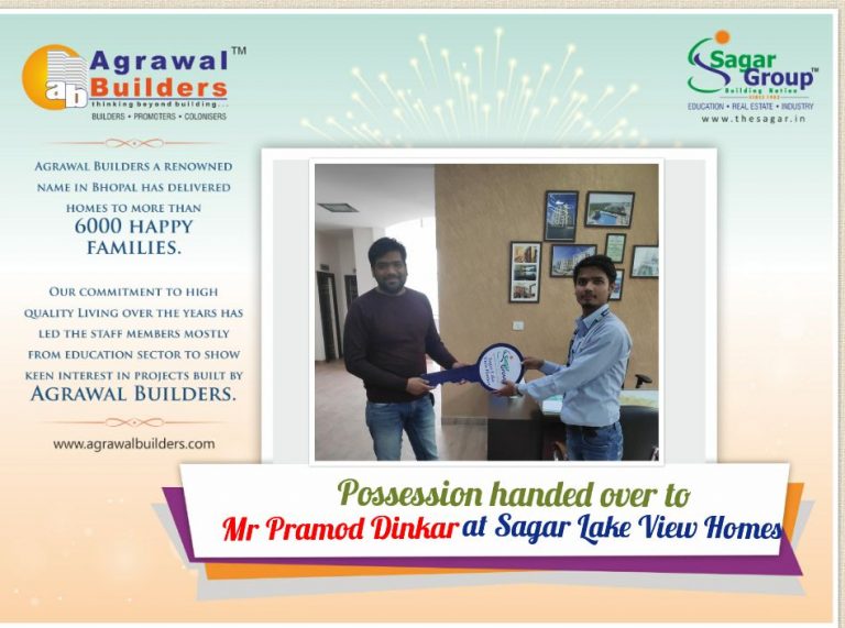 Agrawal Builders continues to give happiness and satisfaction to their customers.