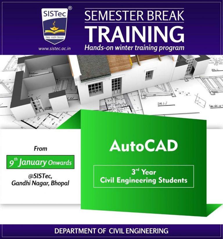 Civil – Auto CAD Training at SISTec | Top Engineering Colleges In Bhopal