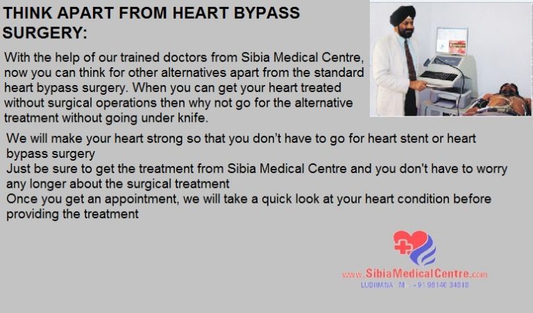 THINK APART FROM HEART BYPASS SURGERY: