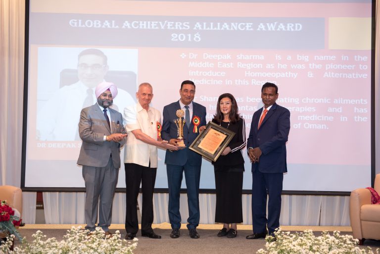 Deepak Sharma bags ‘The Pride of Middle East-Health Excellence Award’ at Global Achievers Alliance