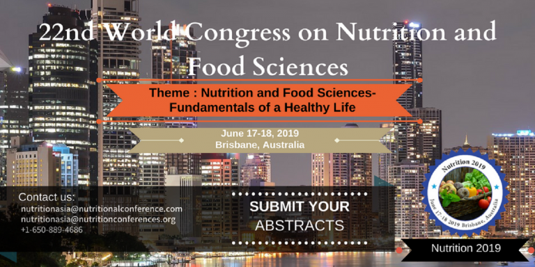 22nd World Congress on Nutrition and Food Sciences