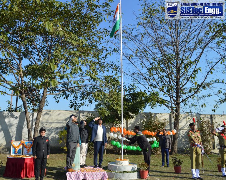 Sagar Group of Institutions-SISTec – 71st Republic day celebration at SISTec