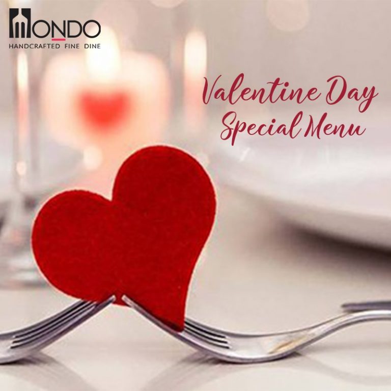 Celebrate this valentine’s with your loved one at Mondo Fine Dine with their special menu