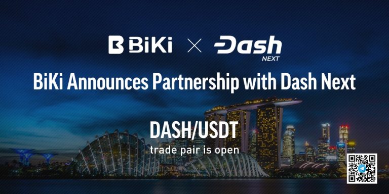 BiKi.com Announces Partnership with Dash Next