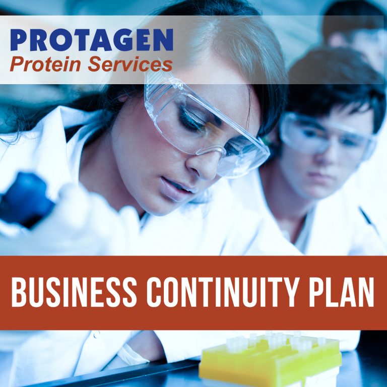 Business Continuity Plan – Message from Protagen Protein Services (PPS)