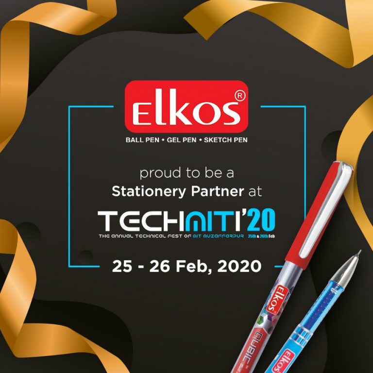 Elkos pens is proud to be associated with TechMITi’20