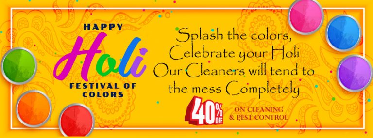 TechSquadTeam offers Huge Holi Discount on Cleaning & Pest Control Services