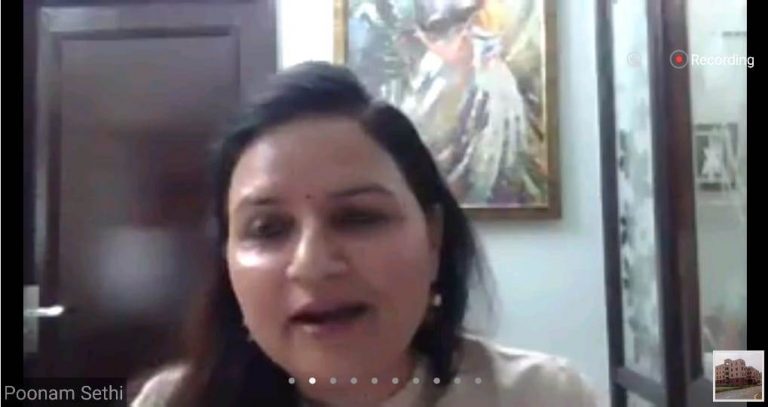 “Dharma, Karma and Vishwas are the key attributes of Essence of Life” said Dr. Poonam Sethi, Associate Professor, University of Delhi, Hindu College, India at IIF Webinar on 28th April,2020