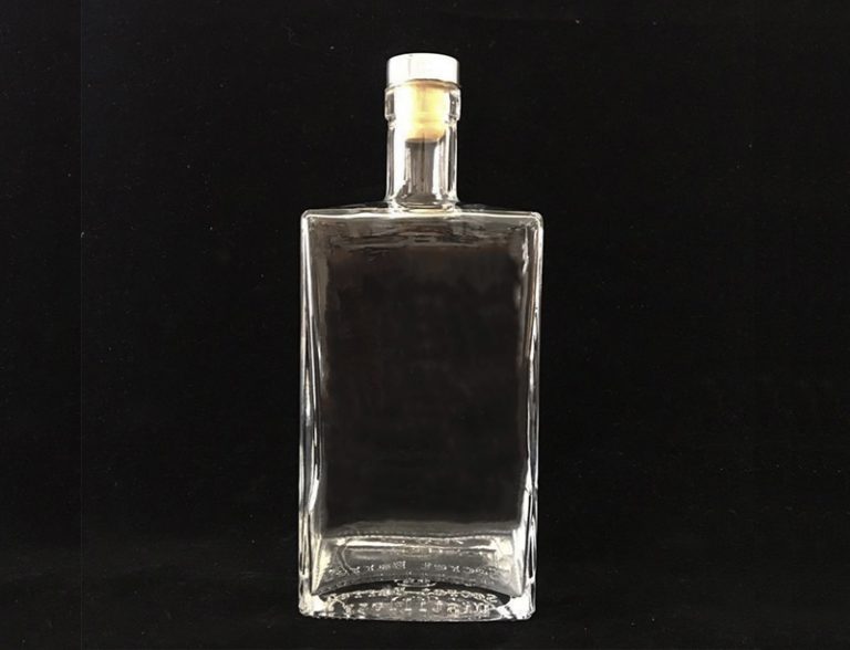 750ml Spirit Vodka Glass Bottle, Clear Glass Liquor Bottle, Frost Vodka Bottle