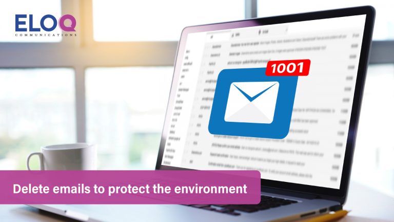 EloQ Communications encourages employees and partners to delete email to protect the environment