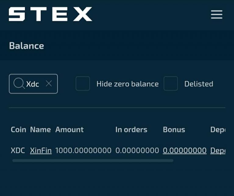 XinFin’s Native Coin XDC to List on STEX.