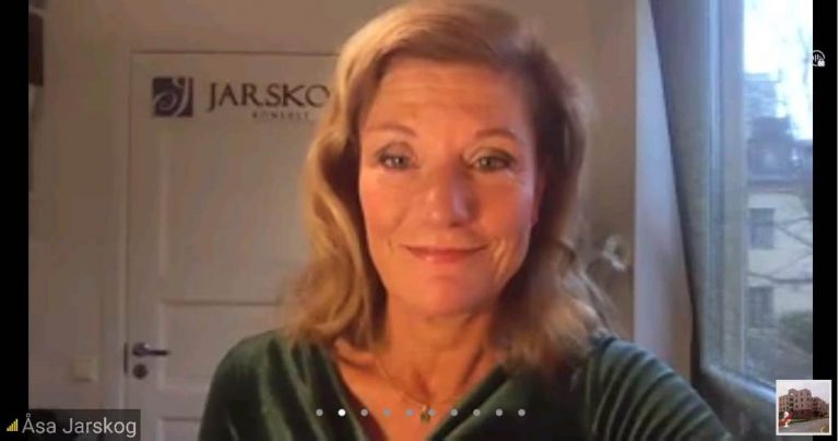 “Democracy’s Growth and Happiness depend on a Good Leadership” said SWEDEN’s Ms. Åsa Jarskog, President, Sweden Africa Chamber at IIF Webinar on 5th May,2020