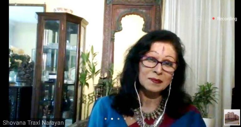 “India is capable to deal with any Uncertainty” said Padamshri Kathak Guru Maestro Shovana Narayan, IAAS 1976 at IIF Webinar on 9th May, 2020