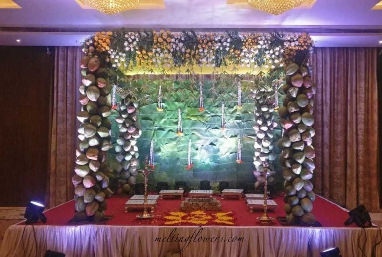 Outdoor Wedding Decoration In Chennai With Colorful Props