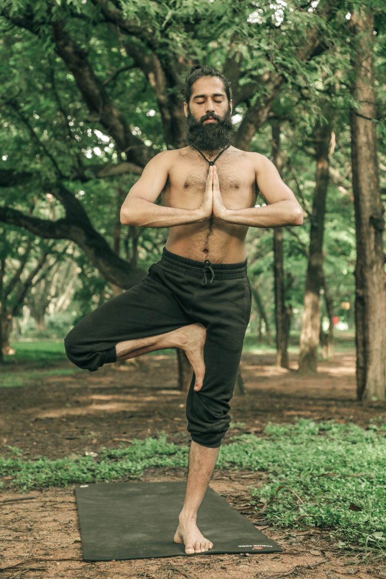 Yoga at home with family