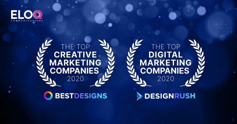 EloQ Communications is recognized as one of the top marketing companies of 2020 by BestDesigns.co and DesignRush