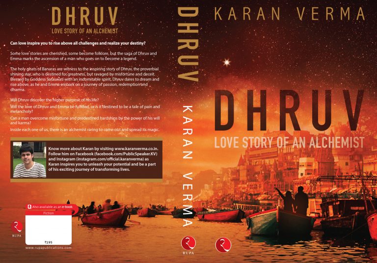 National BestSeller book DHRUV- LOVE STORY OF AN ALCHEMIST by Author Karan Verma