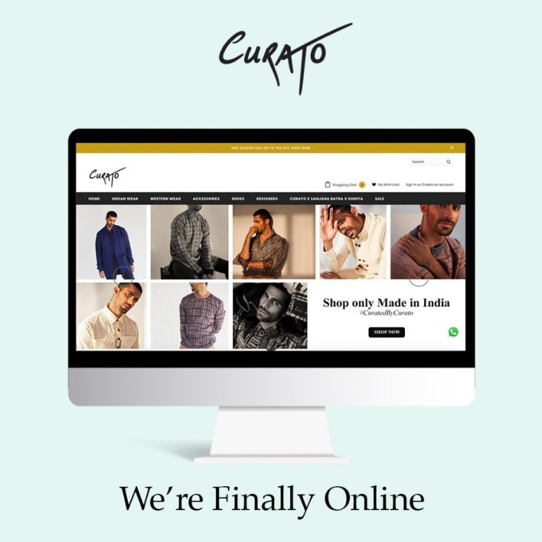 Curato, Mumbai’s First-Ever Multi-designer Store Exclusively for Men launches its E-commerce website