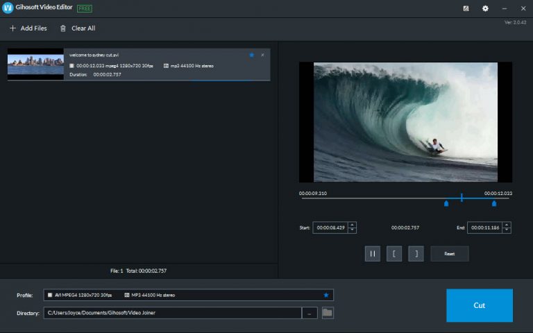 Gihosoft Officially Releases The Brand New Free Video Cutter