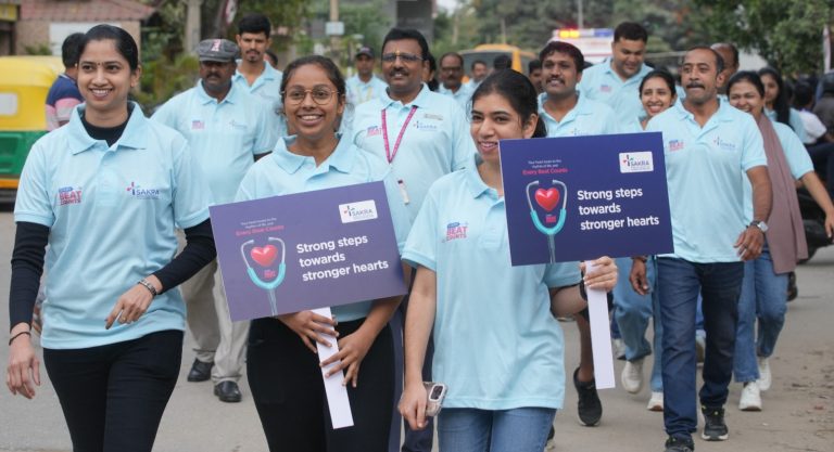 Actress Sangeetha Sringeri Flags Off Heart-athon at Sakra World Hospital on the Occasion of World Heart Day