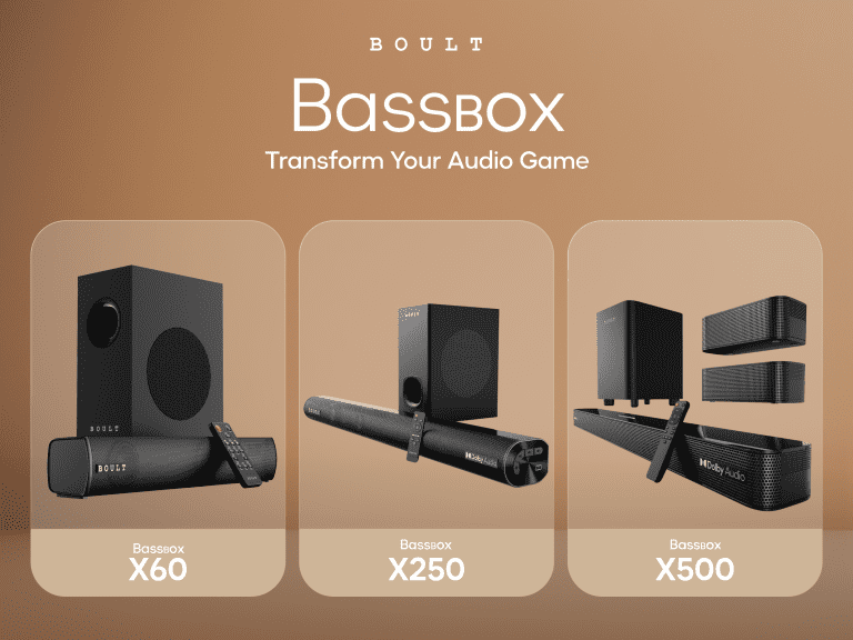 BOULT Unveils Three New Soundbars: Bassbox X60, Bassbox X250, and Bassbox X500