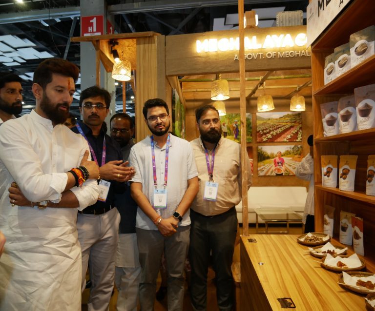 World Food India 2024 Day 3: Hon’ble Minister of Food Processing Industries, Shri Chirag Paswan visits Meghalaya Pavilion