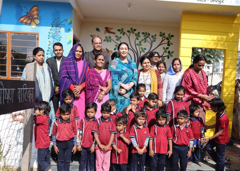 Rajasthan State’s Deputy Chief Minister recognises Nand Ghar as a model Anganwadi developed across the state